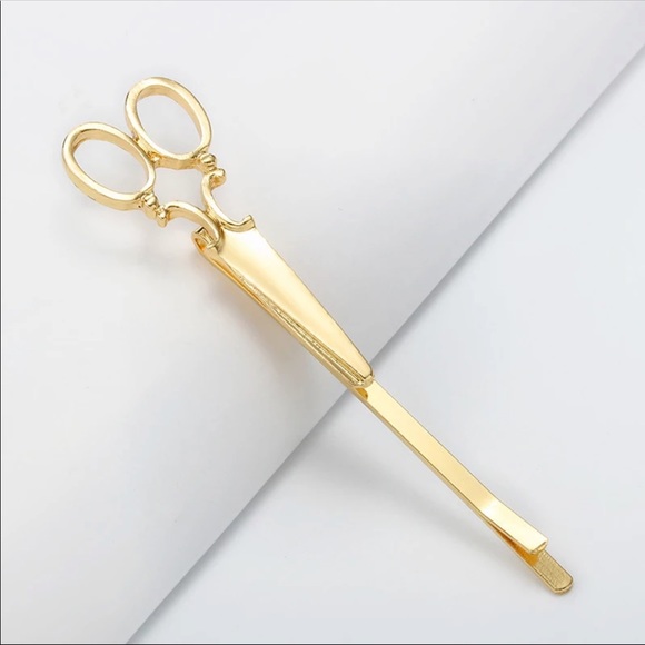 3/$30 Gold Scissor Hair Pin Set of 2 - Picture 2 of 9